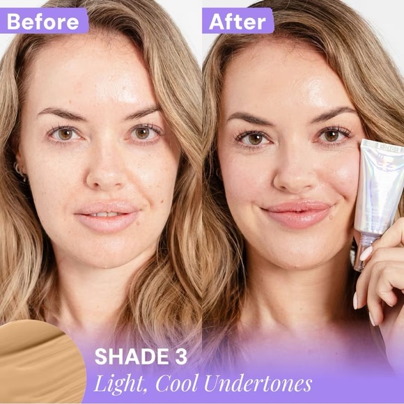 NWT Naked Sundays BeautyScreen Mineral Peptide Foundation Tint SPF 50 - Picture 4 of 6